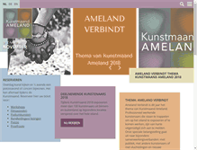 Tablet Screenshot of kunstmaandameland.com